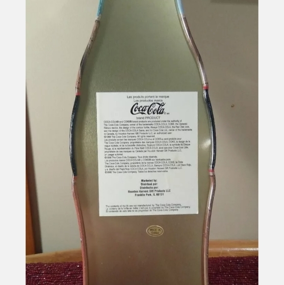 LARGE HINGED COCA COLA BOTTLE SHAPED, CHRISTMAS TI - Picture 10 of 10